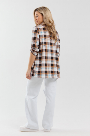 Женская рубашка 36988 / коричневый