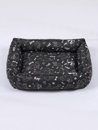 Лежанка для животных мелких пород арт. LDZ / Черный + черный