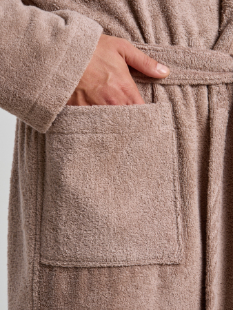 Халат мужской Комфорт-4 / серо-бежевый