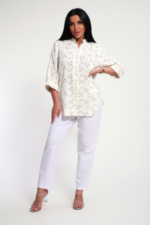 Женская рубашка 32745 / бежевый