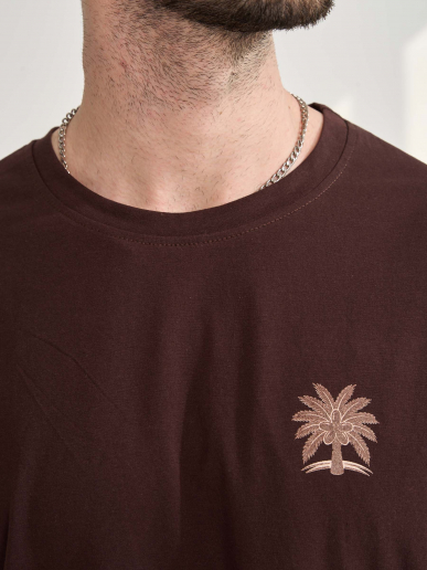 Мужской комплект "Пальма" (бриджи) 2456-К / Коричневый