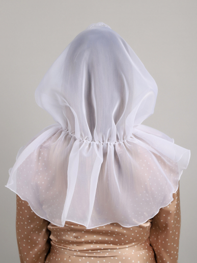 Платок женский для храма арт. PLG105 / Белый