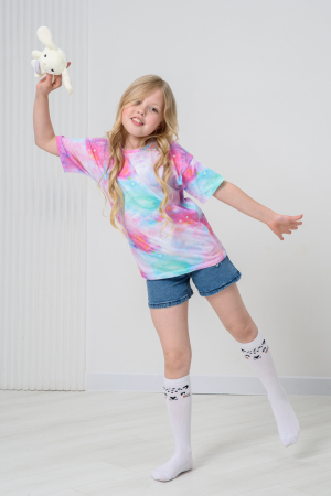 Детские гольфы Лео (набор 2 пары) / белый, желтый