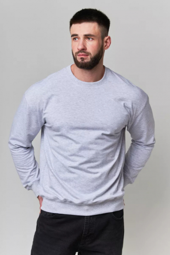 Мужской свитшот 14430/1 / серый меланж