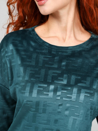 Женский костюм Вениса-Жаккард / изумруд