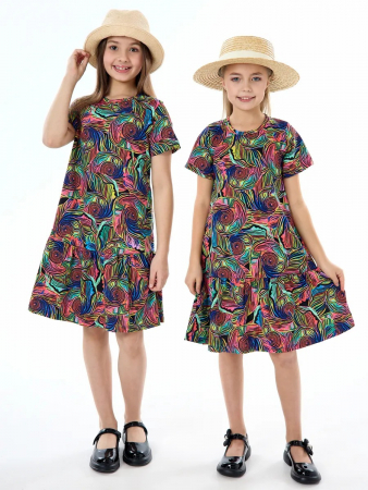 Детское платье "Лето" / Неон