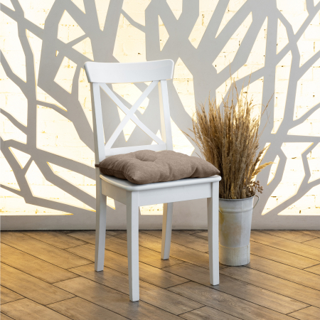 Подушка для стула "Волшебная Ночь" с тафтингом 40/40 Какао