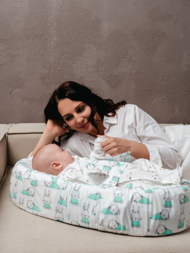 Подушка c эффектом памяти «Baby-Люлька» / зайчики