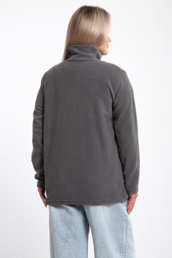 Женская толстовка на молнии 734 / Серый