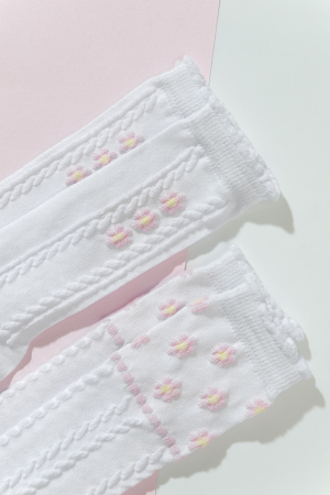 Детские гольфы Незабудка (набор 2 пары) / белый