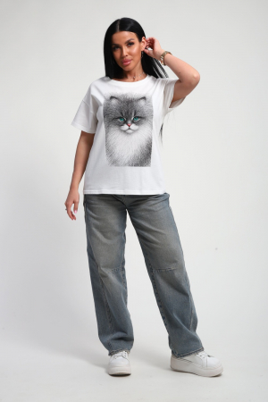 Женская футболка 85667 / белый