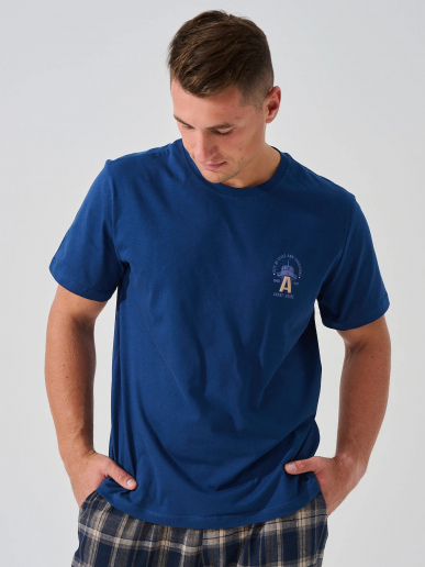 Мужская пижама "Авангард" 2390-К/Ф / Синий
