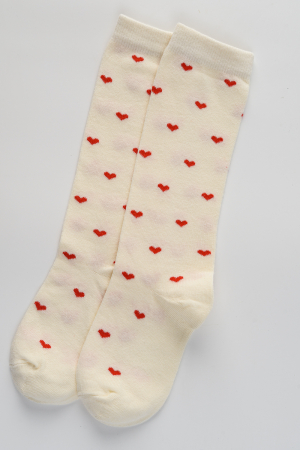 Детские гольфы Любимка (набор 2 пары) / экрю, розовый