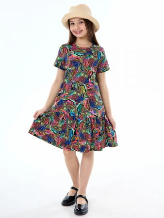 Детское платье "Лето" / Неон