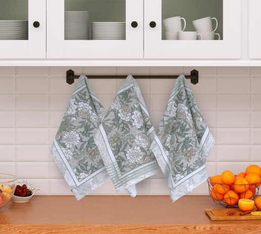 Набор из 3х вафельных полотенец / Нежное утро