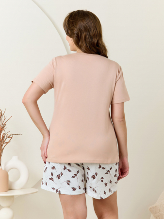 Женская пижама Рельеф-3 П-507 / бежевый