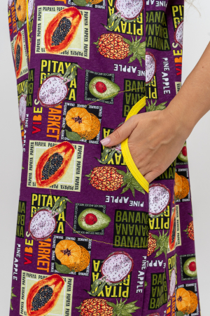 Женский халат 37007 / баклажан