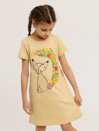 Детская сорочка "Лиса с хвостом" арт. дк310бж