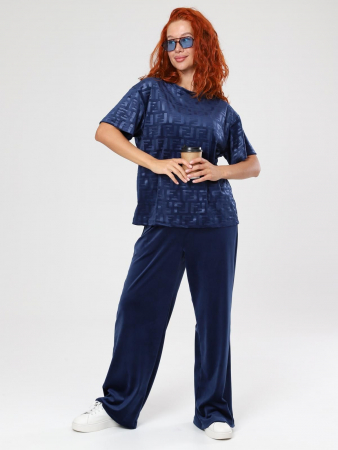 Женский костюм Элнора-Жаккард / синий
