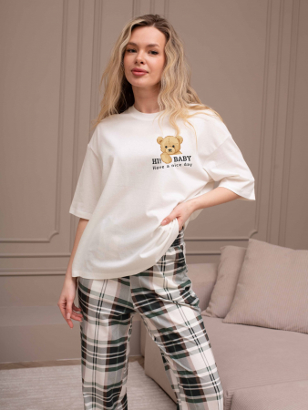 Женский костюм Мишель-4 КЖ-129 / зелёный