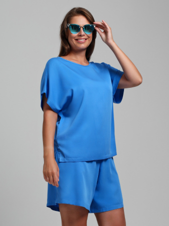 Женская блузка Летний драйв-4 / голубой