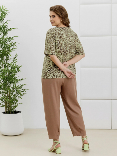 Женские брюки Габриэлла Б-072 / коричневый