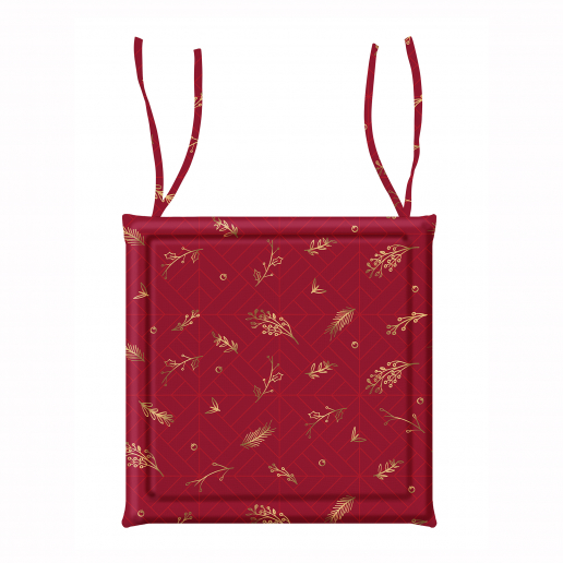 Подушка для стула "Самойловский Текстиль" 40/40 / Кларет