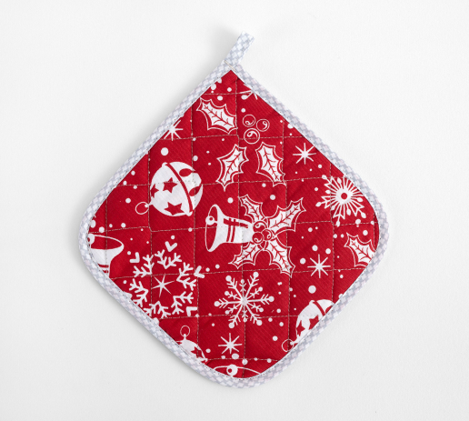 Прихватка рогожка / Снежинки 1