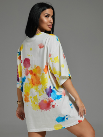 Женская футболка Ирбис / Акварель