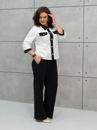 Женский жакет даблфейс / Молочный