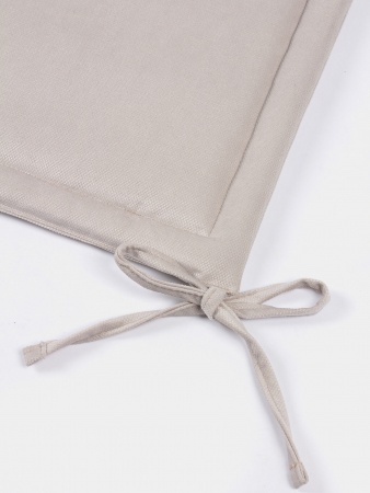 Комплект квадратных подушек на стул с завязками (4 шт.) арт. PKK / Бежевый