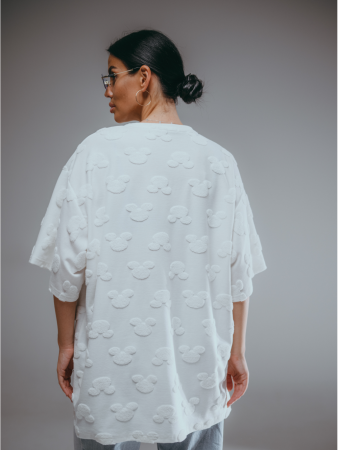 Женская футболка Ирбис / Махра, Микки молоко