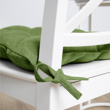 Подушка для стула "Волшебная Ночь" с тафтингом 40/40 Киви