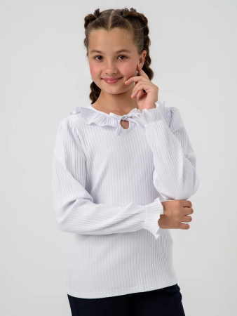 Детский джемпер "Дина" длинный рукав / Белый