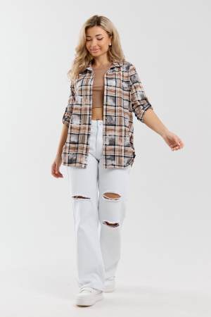 Женская рубашка 36989 / оранжевый