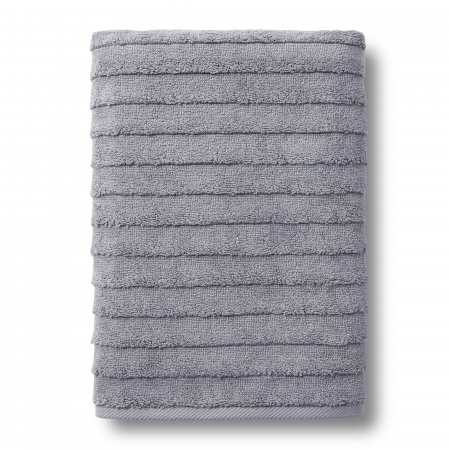 Махровое полотенце "Verossa" Steps texture / холодный серый