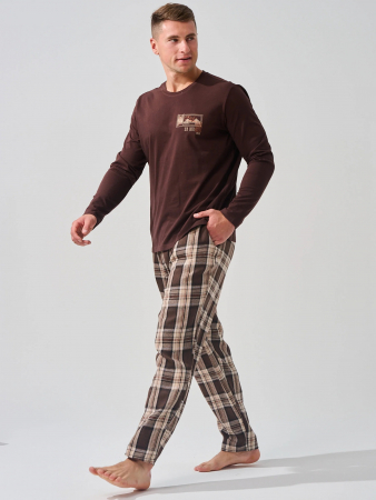 Мужская пижама "Мост" 2397-К/Ф / Коричневый