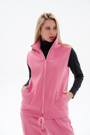 Жилет женский из футера / Персидский розовый