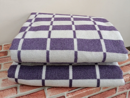 Одеяло байковое 400 гр. 80% хлопок / расцветки в ассортименте