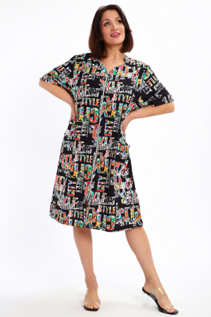 Женский халат 88146 / черный