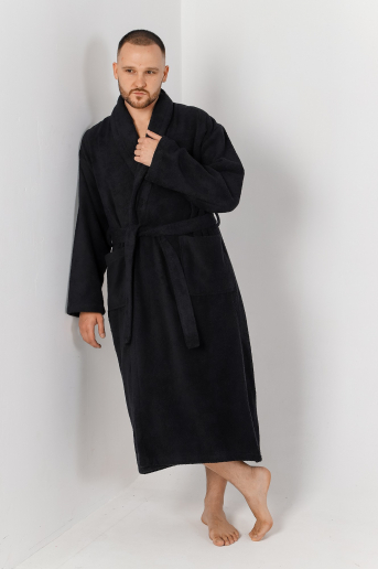 Халат мужской Комфорт-4 / Черый