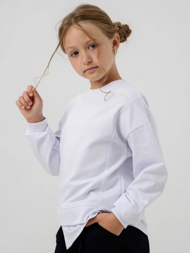 Детская толстовка "Мила" / Белый