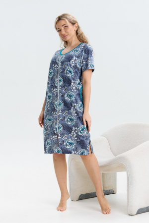 Женский халат 37002 / синий