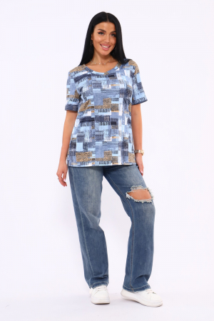 Женская футболка 35888 / голубой