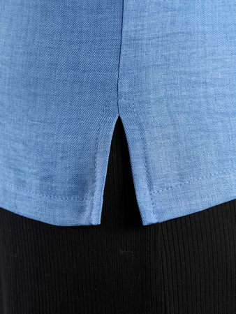 Женская блузка "Женский каприз-3" / синий