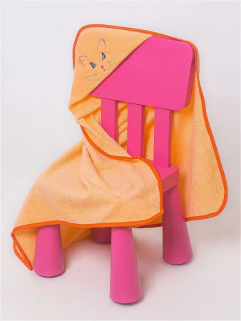 Полотенце махровое с уголком / Кошечка (в ассортименте)