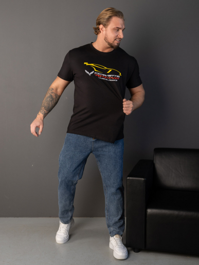 Мужская футболка мод.2164/2 / Черный
