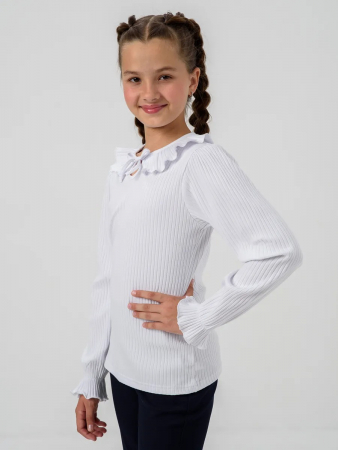 Детский джемпер "Дина" длинный рукав / Белый