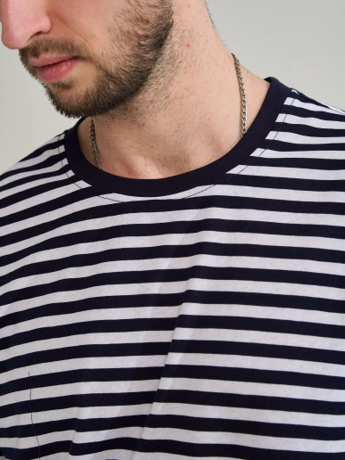 Мужской комплект "Полоса" (шорты) 2459-К / Синий