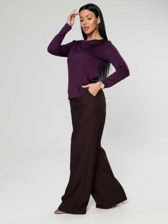 Женский лонгслив Энкар / баклажан